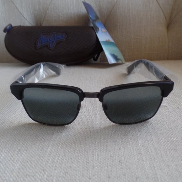 Maui Jim Kawika Gloss Black w/ Neutral Grey Lens - Picture 7 of 13